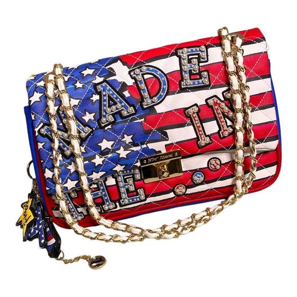 Betsey Johnson Handbags - Betsey Johnson American Girl Limited Edition Shoulder Bag, Red White Blue